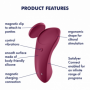 Vibratore vaginale in silicone per slip con app ricaricabile massaggiatore donna