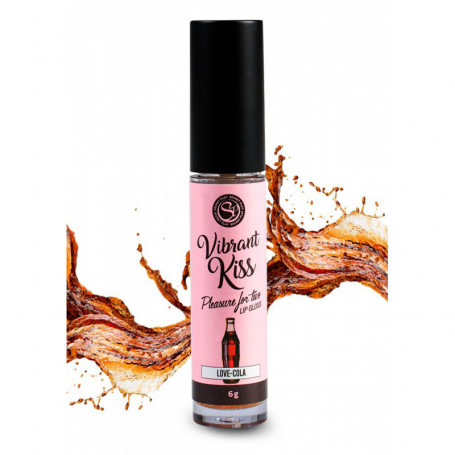 Lip gloss lubrificante stimolante commestibile LipGloss Vibrant Kiss Cola