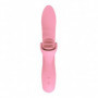 Vibratore rabbit fallo vibrante in silicone realistico vaginale e clitoride rosa