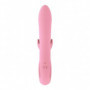 Vibratore rabbit fallo vibrante in silicone realistico vaginale e clitoride rosa