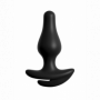 Slip donna mini vibratore anale plug butt dilatatore vibrante in silicone black