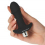 Vibratore anale piccolo in silicone nero anal plug butt dilatatore vibrante sexy