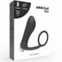 Vibratore anale per prostata in silicone morbido con anello fallico ritardante