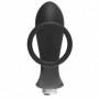 Vibratore anale per prostata in silicone morbido con anello fallico ritardante