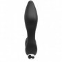 Vibratore anale in silicone realistico massaggiatore vibrante per prostata black