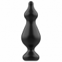 Plug butt anale in silicone dildo piccolo fallo liscio a sfere dilatatore black