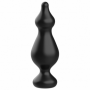 Plug butt anale in silicone dildo piccolo fallo liscio a sfere dilatatore black