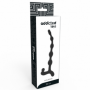 Fallo anale a sfere dilatatore dildo palline plug butt in silicone nero morbido