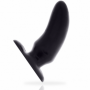 Fallo massaggiatore prostata dildo liscio nero dilatatore anal plug butt morbido