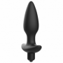 Vibratore anale in silicone dilatatore anal plug butt dildo fallo vibrante black