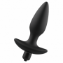 Vibratore anale in silicone dilatatore anal plug butt dildo fallo vibrante black