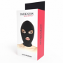 Maschera integrale sadomaso sexy mask fetish accessorio bondage black bdsm nera