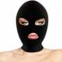 Maschera integrale sadomaso sexy mask fetish accessorio bondage black bdsm nera