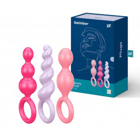 Plug anale set dilatatore fallo a sfere dildo piccolo in silicone kit morbido