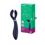 Vibratore per coppia vaginale doppio fallo in silicone stimolatore ricaricabile