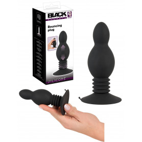Plug anale in silicone morbido dildo fallo liscio nero dilatatore butt black sex