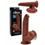 Fallo realistico con ventosa 3D Cock Swinging Balls 8 Inch