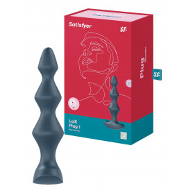 Vibratore anale a sfere fallo dilatatore plug vibrante in silicone ricaricabile