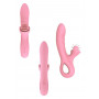 Vibratore rabbit fallo vibrante in silicone realistico vaginale e clitoride rosa