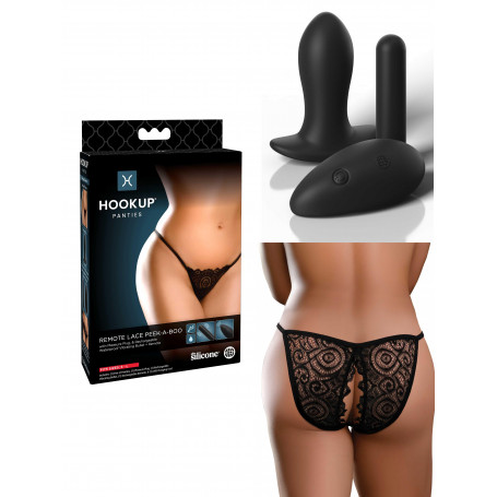 Slip donna con vibratore piccolo vaginale anale mini dildo fallo vibrante nero