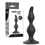 Plug anale in silicone black fallo liscio a sfere dilatatore butt dildo piccolo