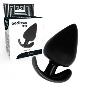 Anal plug butt maxi dilatatore nero per uomo e donna dildo fallo liscio morbido