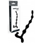 Fallo anale a sfere dilatatore dildo palline plug butt in silicone nero morbido