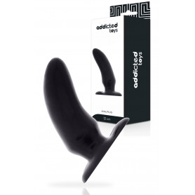 Fallo massaggiatore prostata dildo liscio nero dilatatore anal plug butt morbido