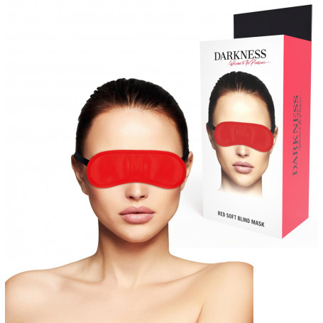 Maschera rossa sexy mascherina occhi per dormire fetish accessorio bondage mask