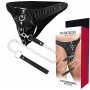 Slip uomo con guinzaglio bondage mutanda fetish sexy accessorio sadomaso BDSM