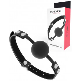 Morso BDSM gag ball in silicone nero sexy costrittivo fetish accessorio sadomaso