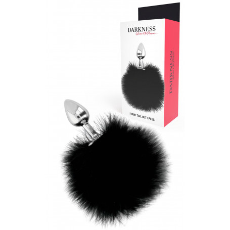 Plug anale in metallo con coda piccolo dilatatore mini dildo fallo liscio butt