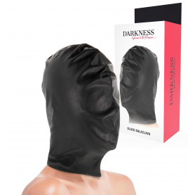 Maschera integrale sadomaso sexy mask black bdsm accessorio bondage fetish nero