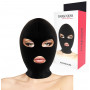 Maschera integrale sadomaso sexy mask fetish accessorio bondage black bdsm nera