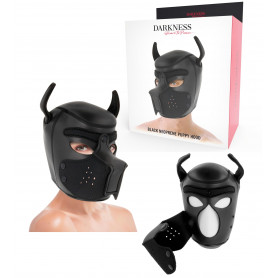 Maschera cane sadomaso sexy restraint bondage dog mask black accessorio fetish