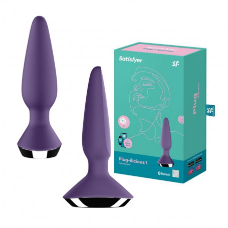 Vibratore anale in silicone ricaricabile plug butt dilatatore fallo vibrante sex