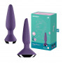 Vibratore anale in silicone ricaricabile plug butt dilatatore fallo vibrante sex