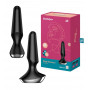 Vibratore anale in silicone con app dilatatore vibrante plug butt ricaricabile