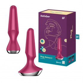 Vibratore anale plug in silicone ricaricabile con app dilatatore butt vibrante