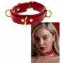 Collare in pelle bondage sexy toys restraint bdsm accessorio per giochi sadomaso
