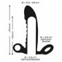 Guaina fallica indossabile prolunga maschile manicotto vibrante penis sleeve sex
