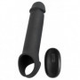 Guaina fallica indossabile vibrante in silicone prolunga manicotto penis sleeve