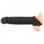 Guaina fallica indossabile vibrante in silicone prolunga manicotto penis sleeve