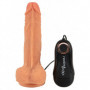 Vibratore in silicone realistico dildo vibrante con ventosa fallo vaginale anale