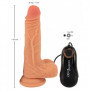 Vibratore in silicone realistico dildo vibrante con ventosa fallo vaginale anale