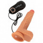 Vibratore in silicone realistico dildo vibrante con ventosa fallo vaginale anale