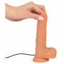 Vibratore in silicone realistico dildo vibrante con ventosa fallo vaginale anale