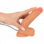 Vibratore in silicone realistico dildo vibrante con ventosa fallo vaginale anale