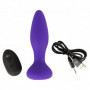 Plug anale vibrante in silicone ricaricabile fallo vibratore dilatatore butt sex