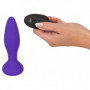 Plug anale vibrante in silicone ricaricabile fallo vibratore dilatatore butt sex